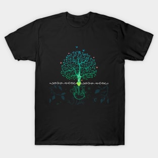 Nature Tree of Life Acoustic Guitar T-Shirt